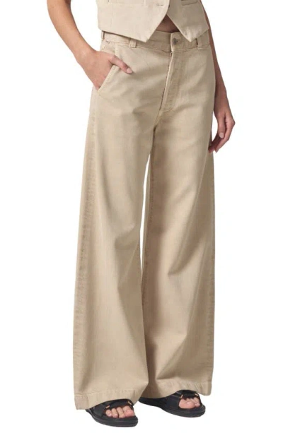 Citizens Of Humanity Beverly Slouchy Bootcut Trousers In Taos Sand