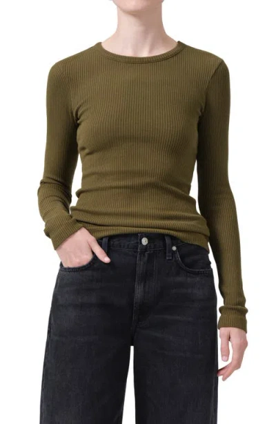 Citizen Of Humanity Citizens Of Humanity Bina Rib Crewneck Sweater In Costes