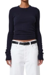 Citizen Of Humanity Bina Crewneck Top In Navy In Navy