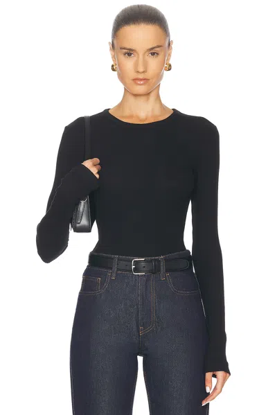 Citizen Of Humanity Citizens Of Humanity Bina Rib Crewneck Sweater In Black