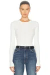 Citizen Of Humanity Bina Crewneck Top In Canvas In Pashmina
