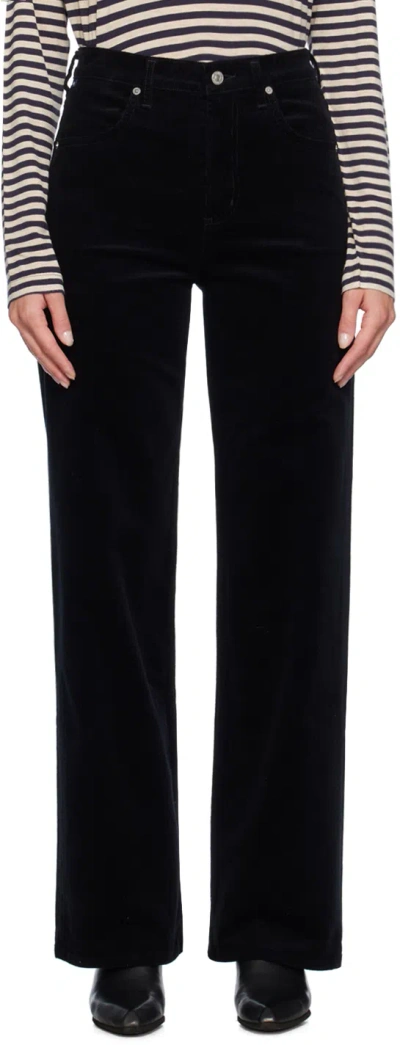 Citizen Of Humanity Black Annina Trousers
