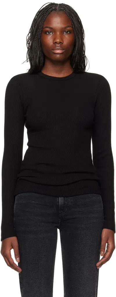Citizens Of Humanity Pilar Waffle-knit Cotton T-shirt In Gray