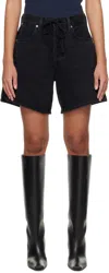Citizen Of Humanity Brynn Denim Shorts In Midnight Sky (black)