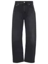 Citizen Of Humanity High-rise Wide-leg Jeans Belt Loops In Black