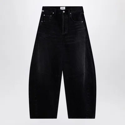 Citizens Of Humanity Black Horseshoe Wide Jeans