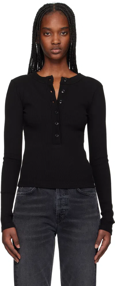 Citizens Of Humanity Black Varra Henley