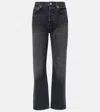Citizen Of Humanity Ella Mid Rise Slim Crop Jean In Organic Film Noir In Black