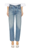 Citizens Of Humanity Blaine High Waist Ankle Straight Leg Jeans In Blue