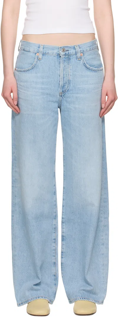 Citizen Of Humanity Blue Baggy Annina Jeans
