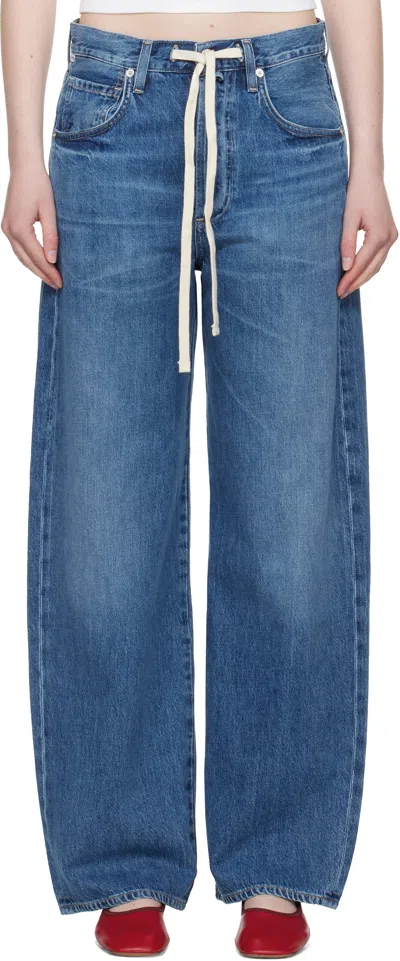Citizen Of Humanity Blue Brynn Drawstring Jeans