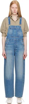 Citizen Of Humanity Blue Freya Denim Overalls