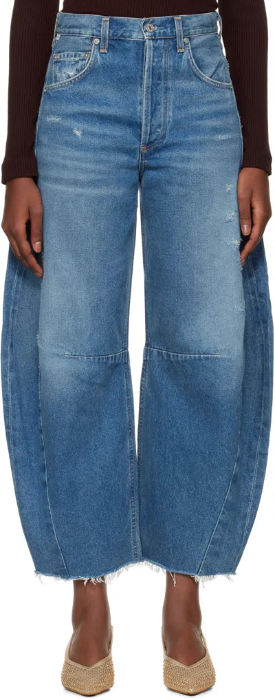 Citizens Of Humanity Blue Horseshoe Jeans In Magnolia (lt Indigo)