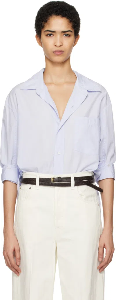 Citizen Of Humanity Blue Kayla Shirt In Santa Cruz