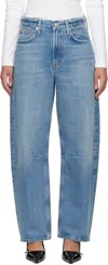 Citizen Of Humanity Blue Miro Relaxed Jeans In Pacifica