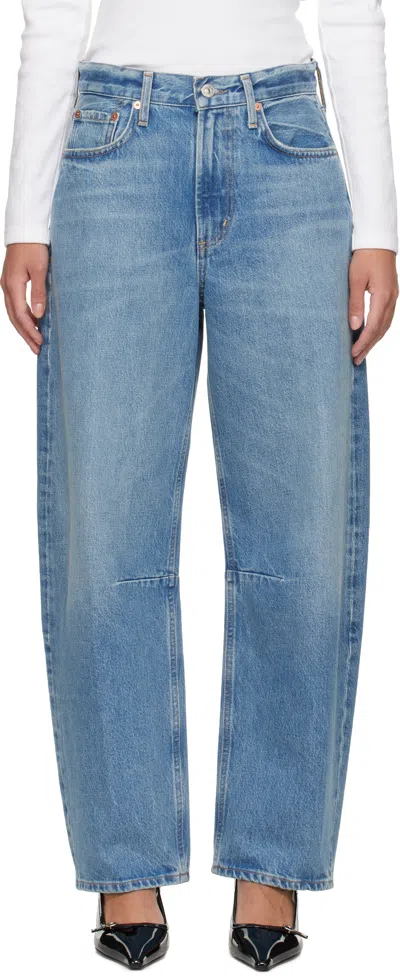 Citizen Of Humanity Blue Miro Relaxed Jeans In Pacifica
