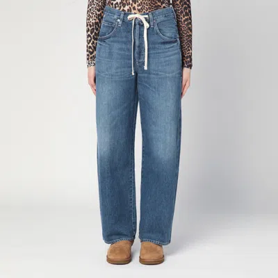 Citizen Of Humanity Blue Washed Jeans With Drawstring