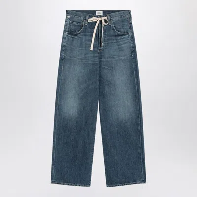 Citizens Of Humanity Blue Washed Jeans With Drawstring