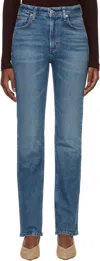 Citizen Of Humanity Blue Zurie Straight Jeans In Eugene (md Indigo)