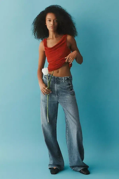 Citizens Of Humanity Boardwalk Trouser High-rise Wide-leg Jeans In Blue