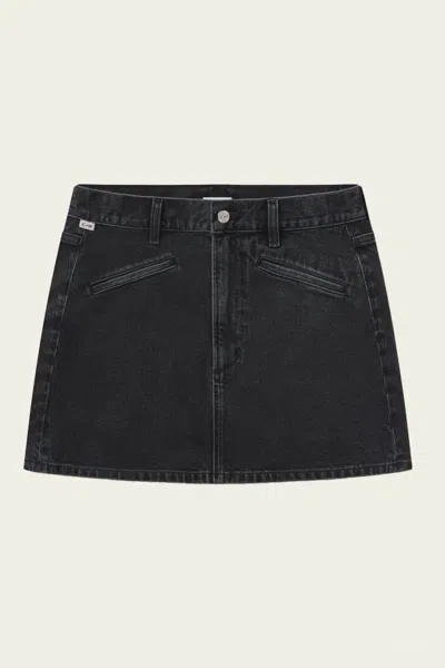 Citizens Of Humanity Brita Mini Skirt In Meteorite In Black
