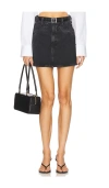 Citizen Of Humanity Brita Mini Skirt In Meteorite In Meteorite