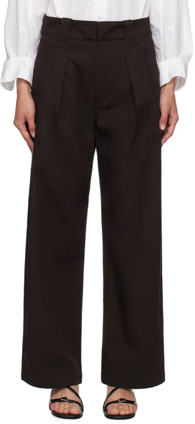 Citizens Of Humanity Brown Cara Trousers In Clove