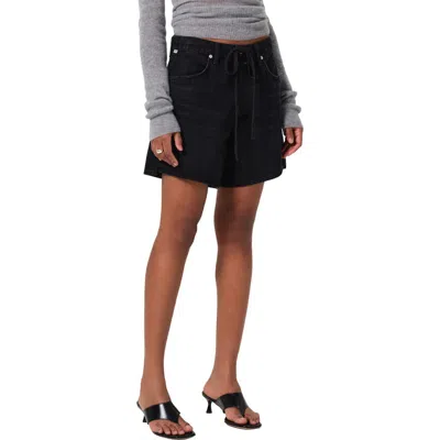 Citizens Of Humanity Brynn Drawstring Denim Shorts In Midnight Sky