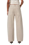 Citizen Of Humanity Ayla Raw Hem High Waist Baggy Crop Wide Leg Jeans In Burnished Quartz