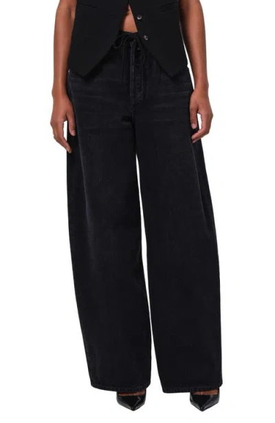 CITIZEN OF HUMANITY CITIZENS OF HUMANITY BRYNN DRAWSTRING HIGH WAIST WIDE LEG JEANS