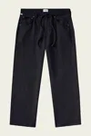 Citizens Of Humanity Brynn Drawstring Linen Trouser In True Navy