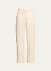 Citizens Of Humanity Brynn Drawstring Linen Trousers In Vanilla Cream