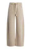 Citizens Of Humanity Brynn Drawstring Rigid Low-rise Wide-leg Jeans In Neutral