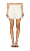 Citizen Of Humanity Brynn Drawstring Linen Short In Vanilla