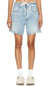 Citizen Of Humanity Brynn Drawstring Denim Shorts In Blue