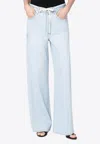 Citizens Of Humanity Brynn Drawstring Wide-leg Jeans In Blue