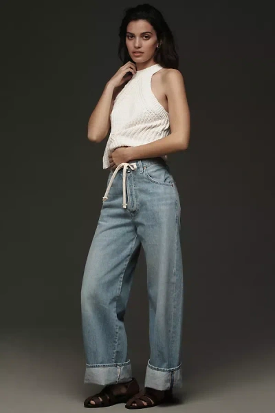 CITIZENS OF HUMANITY BRYNN DRAWSTRING HIGH-RISE WIDE-LEG JEANS