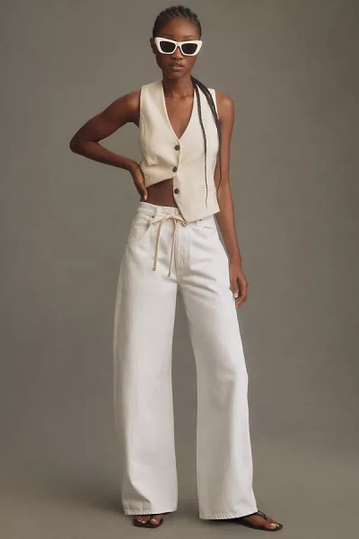 CITIZEN OF HUMANITY BRYNN DRAWSTRING WIDE-LEG JEANS