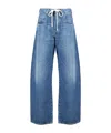 Citizens Of Humanity Brynn Drawstring Rigid Low-rise Wide-leg Jeans In Blue