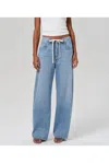 Citizen Of Humanity Brynn Lightweight Denim Wide Leg Jeans In Blue Lace In Blue