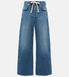 Citizens Of Humanity Brynn Drawstring Rigid Low-rise Wide-leg Jeans In Blue