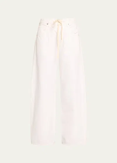 Citizens Of Humanity Brynn Wide-leg Drawstring Trousers In Tulip Lt Indig