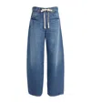 Citizens Of Humanity Brynn Drawstring Rigid Low-rise Wide-leg Jeans In Blue