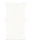 Citizen Of Humanity Button-front Ribbed Top In White
