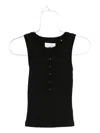 Citizens Of Humanity Button-front Tank Top In Black