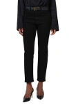 Citizen Of Humanity Citizens Of Humanity Caia High Rise Straight Jeans With Clean Hem In Plush Black In Plush Black
