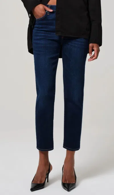 Citizens Of Humanity Caia High Waist Ankle Straight Leg Jeans In Lotus