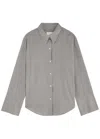 Citizen Of Humanity Black & Off-white Camilia Shirt In Stripe