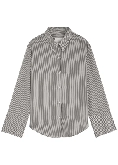 Citizens Of Humanity Black & Off-white Camilia Shirt In Stripe