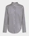 Citizen Of Humanity Camilla Stripe Button-front Shirt In Imperial Stripe